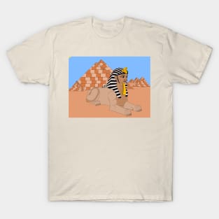 Egyptian sphinx & Pyramids T-Shirt